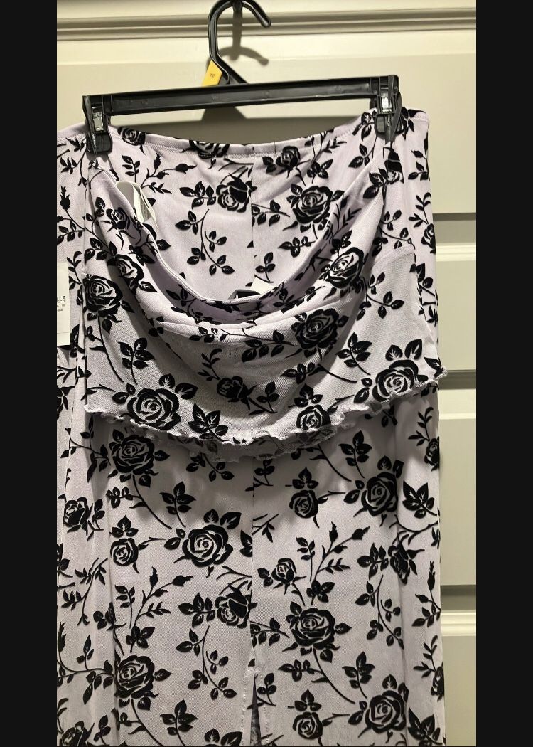 2 Peace Maxine Skirt With Cropped Top Tube Top
