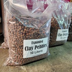 Expanded Clay Pebbles For Plants 10 Liter Bag
