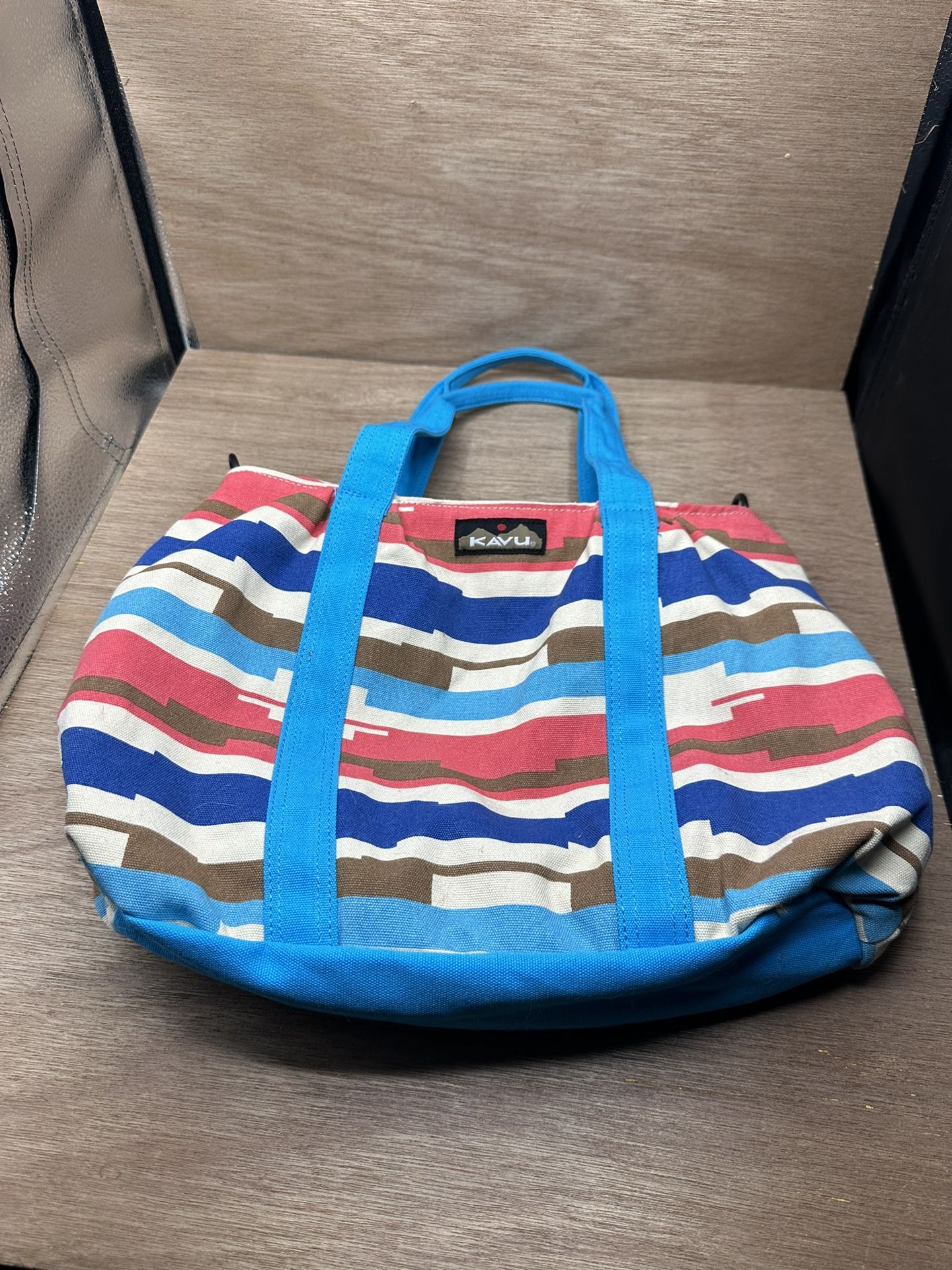 KAVU TOTE BAG Pockets Multicolor Satchel Diaper Beach Bag