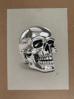 Original Drawing Skull