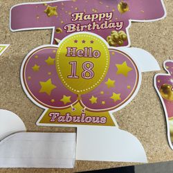 18-year-old birthday party decoration kit 