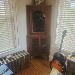 Beautiful Vintage Corner Cabinet 