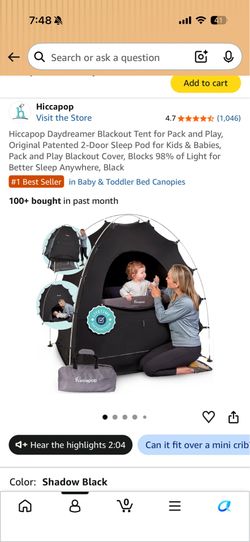 Hicapop slumberpod blackout tent
