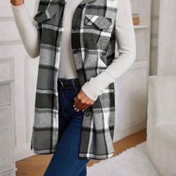Shein Plaid Vest 
