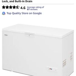 *NEW Whirlpool  55 Inch Convertible Chest Freezer