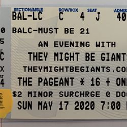 They Might Be Giants Ticket Thumbnail