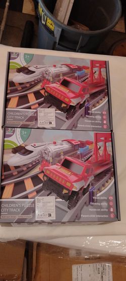 Children's puzzle city track