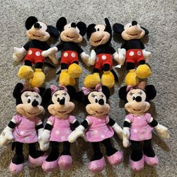 Mickey And Minnie Mouse Plushy’s