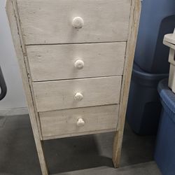 Vintage Armour Wooden Crate Nightstand 