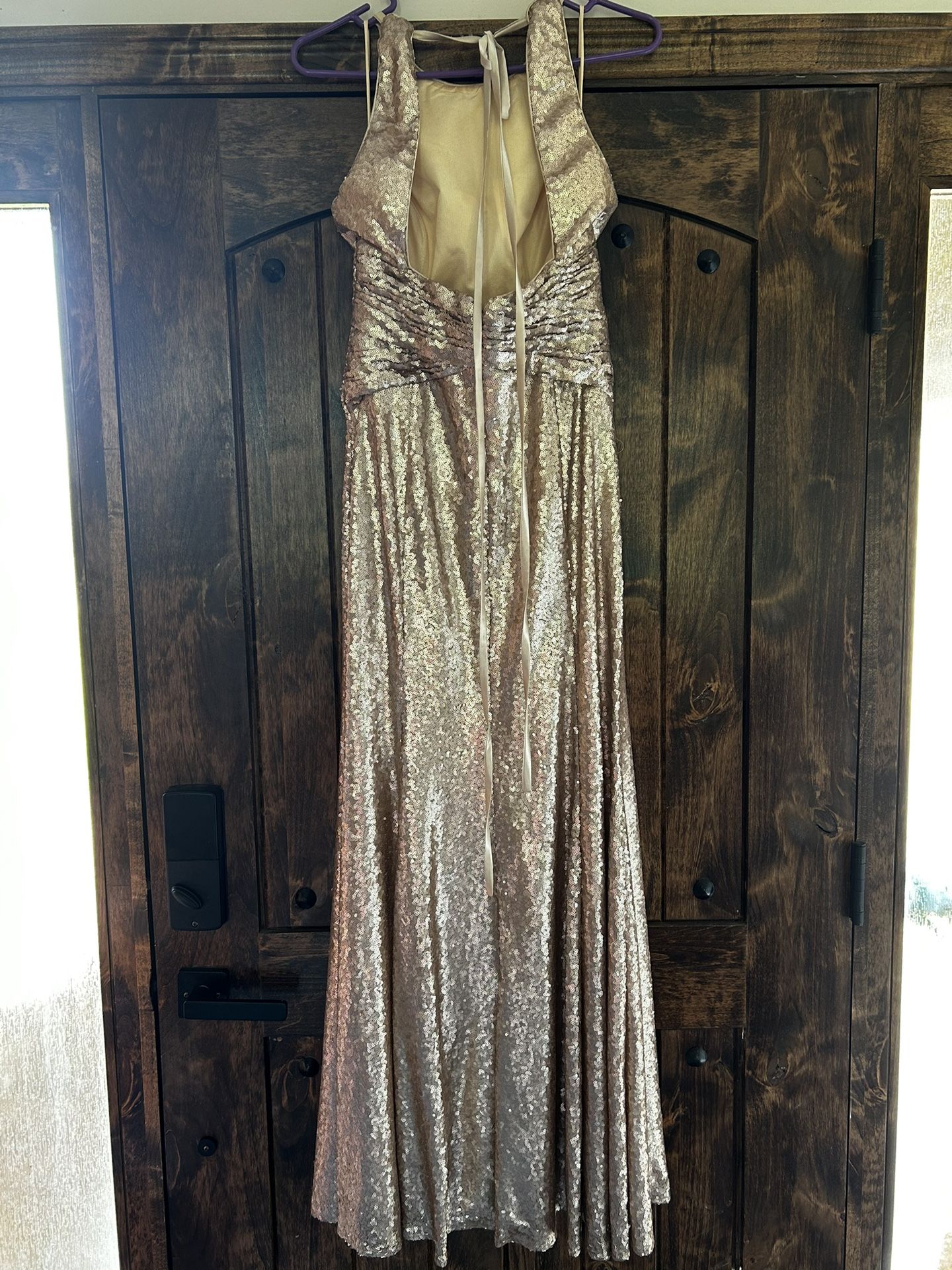 Rose Gold Sequin Dress