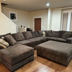 Large Four Piece Sectional Couch 