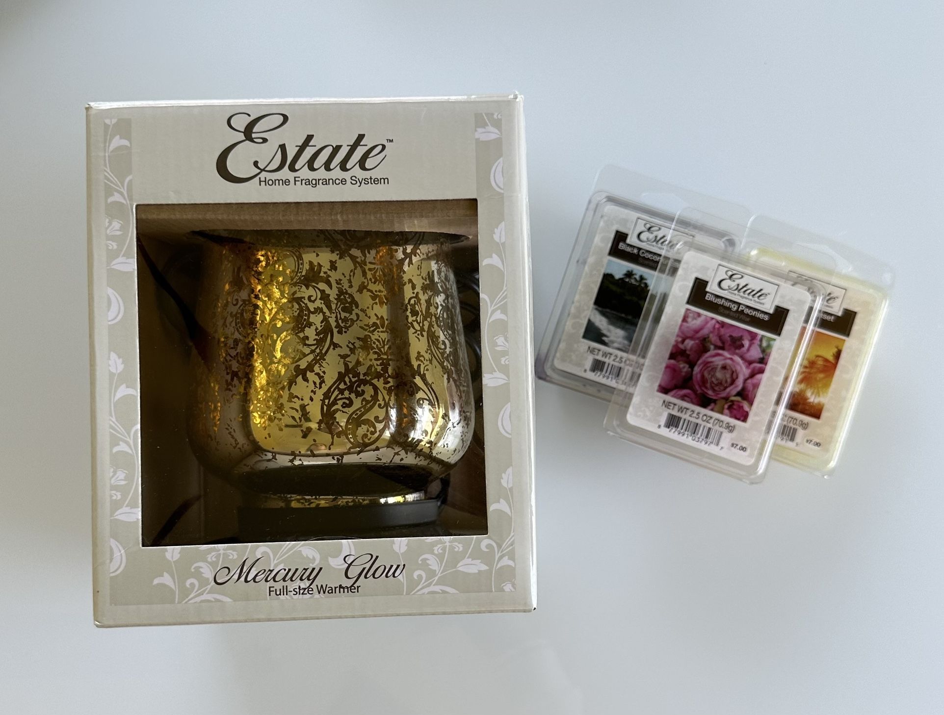 Estate Home Fragrance System Mercury Glow Electric Full Size Wax Warmer.