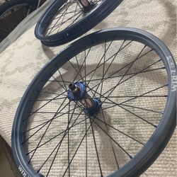 Old School Bmx Acs Wheels With Bulleye Hub First Generation Blue 