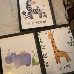 Baby Wall Frame Animals