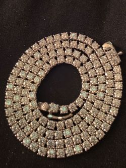16in 9ct Moissanite Tennis Chain