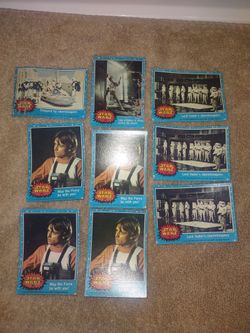 1977 star wars cards blue set.