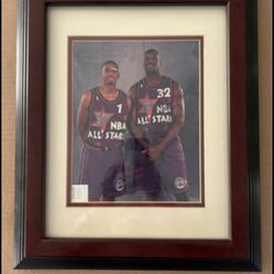NBA Certified All Star Picture. “Shaq & Penny” With Autographs. “MINT”