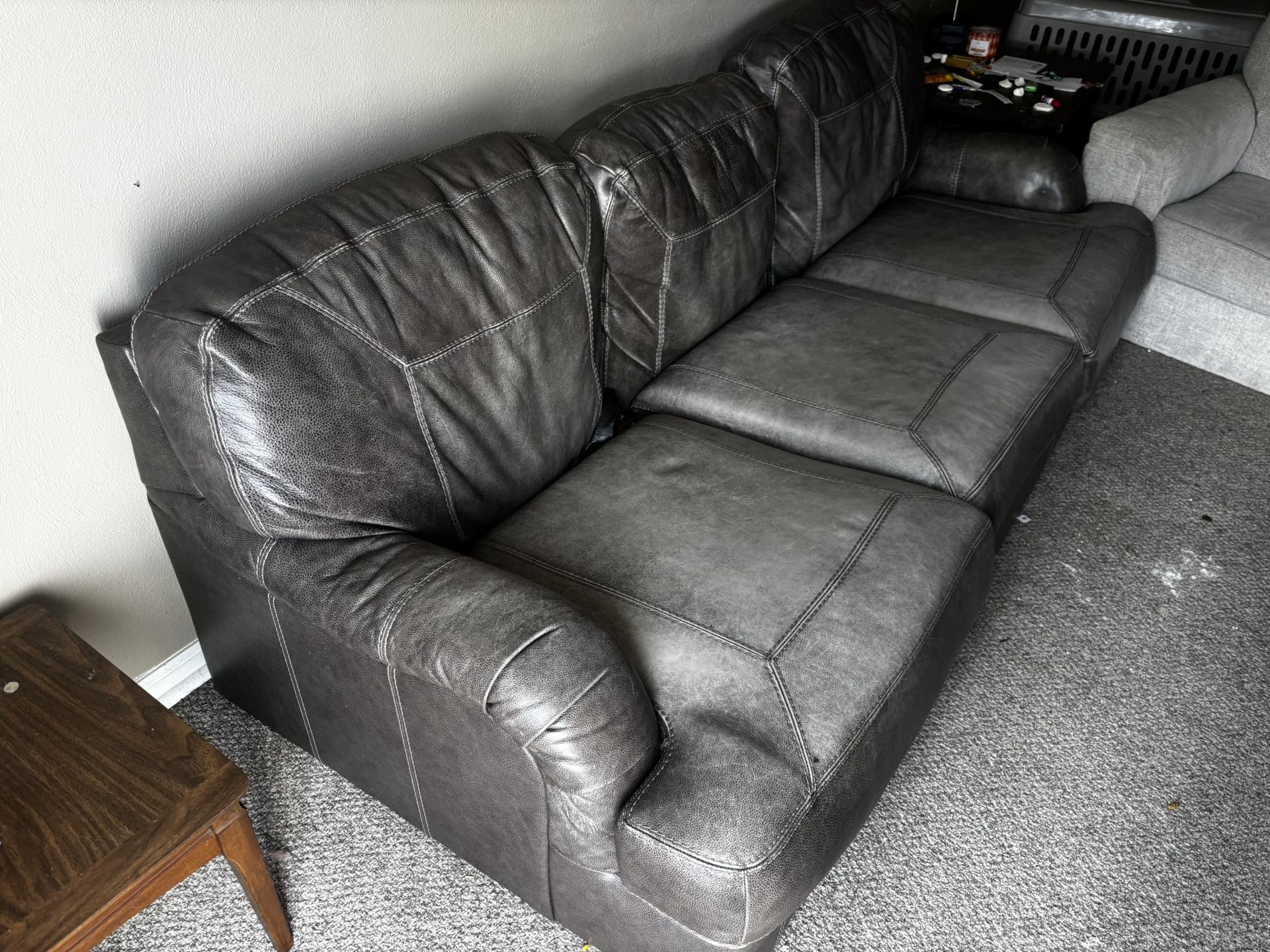 Leather couch