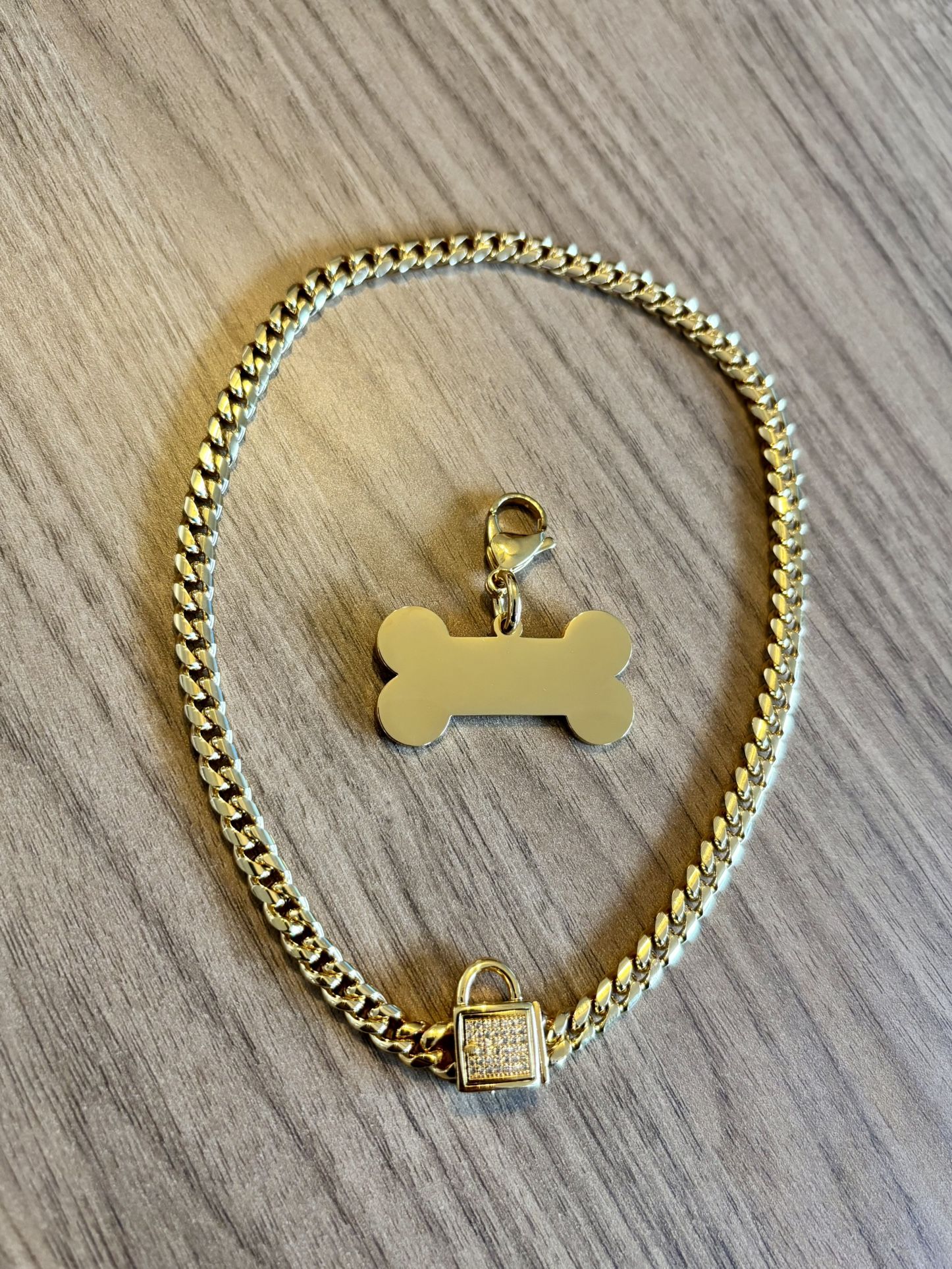 14” Gold Dog Chain