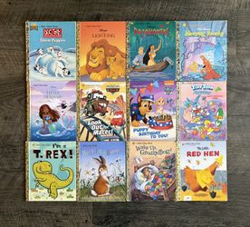 LOT OF 12 LITTLE GOLDEN HARDCOVER BOOKS~