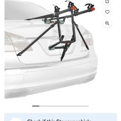 Allen Sports Deluxe 2-Bicycle Trunk Mounted Bike Rack Carrier