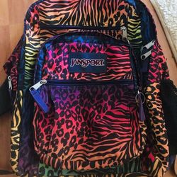 JANSPORT Cheetah Print Backpack! $15