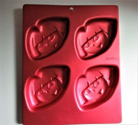 Wilton 4 Cavity Dora The Explorer Mini Cake Treat Aluminum Pan