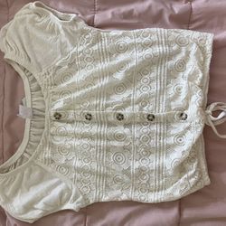 Cute Top Size M 7-9 !Buttons Do Not Unbutton!