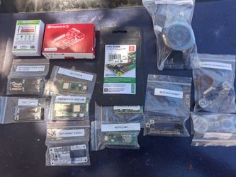 Raspberry PI 5 4gb + RPLiDAR 360 degree lidar + Bonnets and HATs + extras