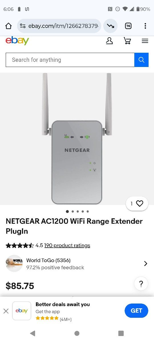 Netgear WiFi Extender $20$