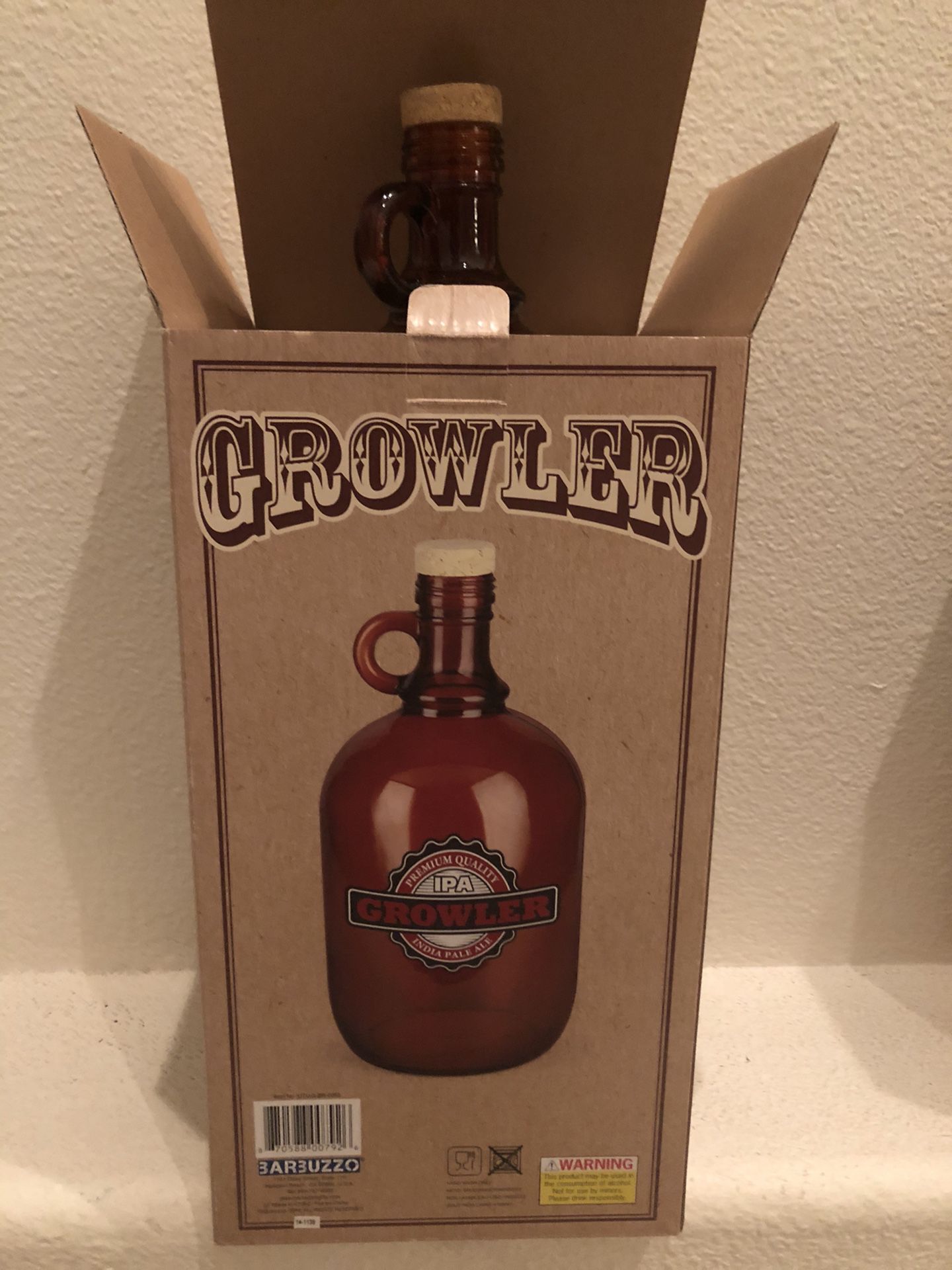 Growler Glass Beer Bottle