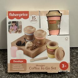 Fisher Price Wooden Coffee On The Go