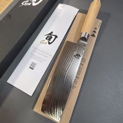 Shun Classic blonde Nakiri 6 1/2” Dm0728w