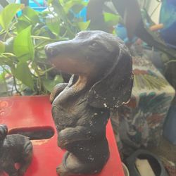Daschund Doxie Statue 