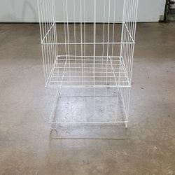 White Wire Display Bin