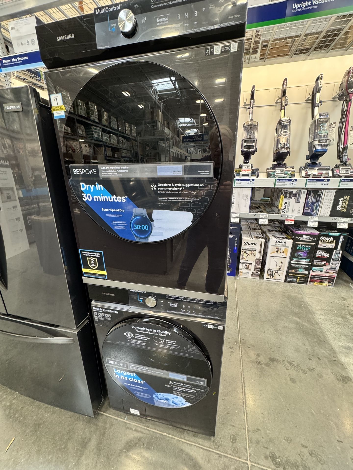 NEW SAMSUNG WASHER AND GAS DRYER INCLUDING A 3 YEAR EXTENDED WARRANTY FULLY TRANSFERABLE 8/18/25