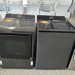 LG GLASS TOP LOAD WASHER AND GAS DRYER SET BRAND NEW OPEN BOX!!!!