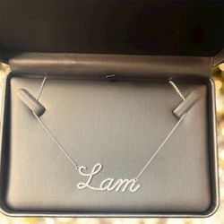 Custom Diamond Name Pendant