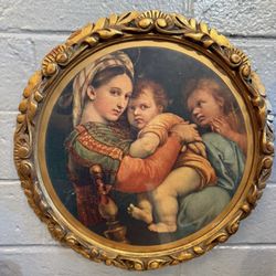 Beautiful Art Wood Frame 14 Diameter