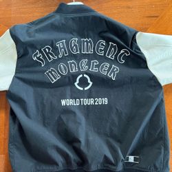 Moncler x Fragment Varsity Leather Sleeve Jacket size 3 (M/L)