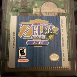 Zelda Oracle Of Ages Gameboy Color
