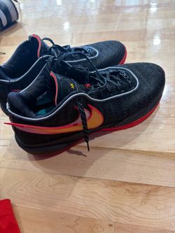 Nike LeBron Basketball Sneakers Black Red