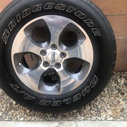 1 Set  (4) Jeep Tires’s And Rims 