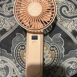 Pink Handheld Fan