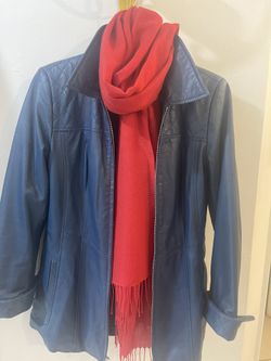 Leather Jacket -Blue