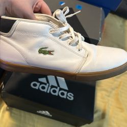 Lacoste White Shoes 