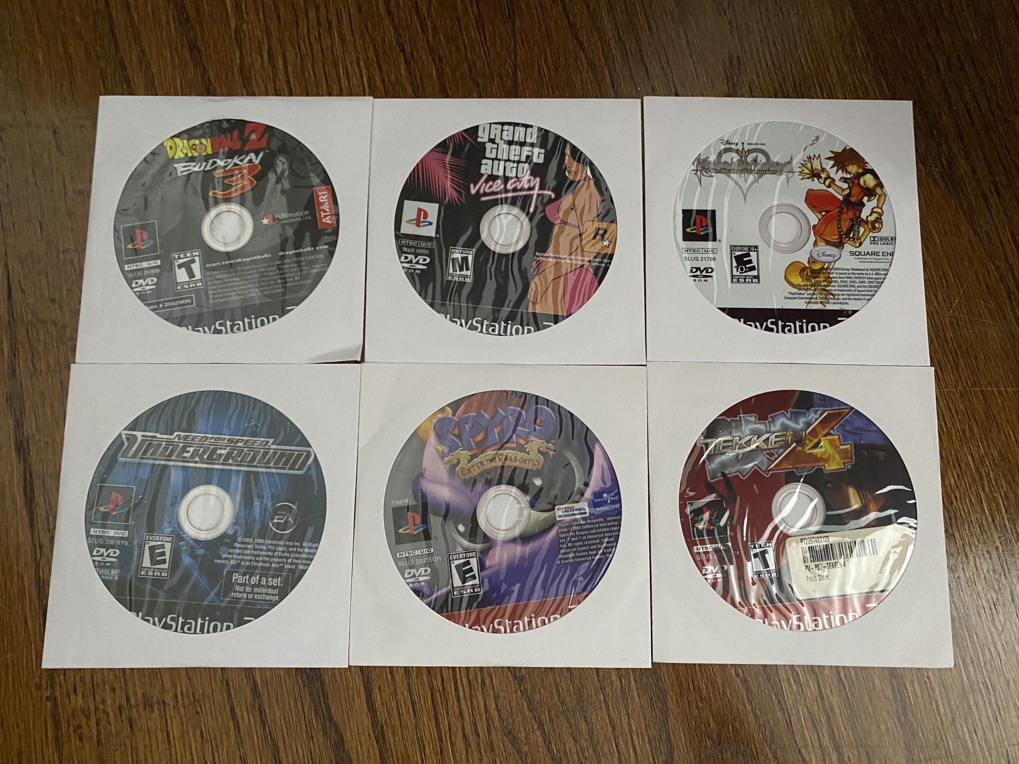 PlayStation 2 Games (buy all or individually, prices in description)