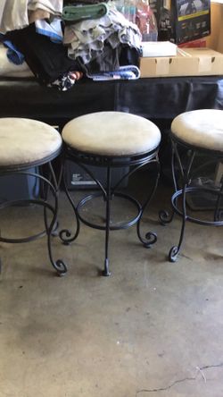 -3 High Strong Bar Height Stools 26 X17all 3 $100 