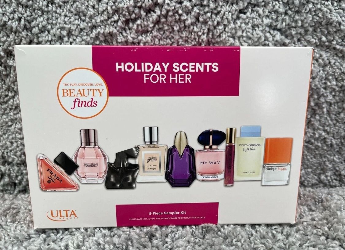 ULTA Beauty Finds Holiday Fragrance Mini Perfume 9 Piece Sampler Kit New