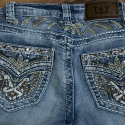 Bootcut Rhinestone Jeans